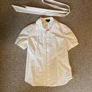 American Eagle Outfitters white Button-Up Shirt